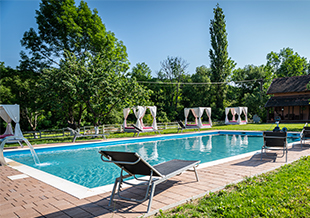 The swimming pool of the village