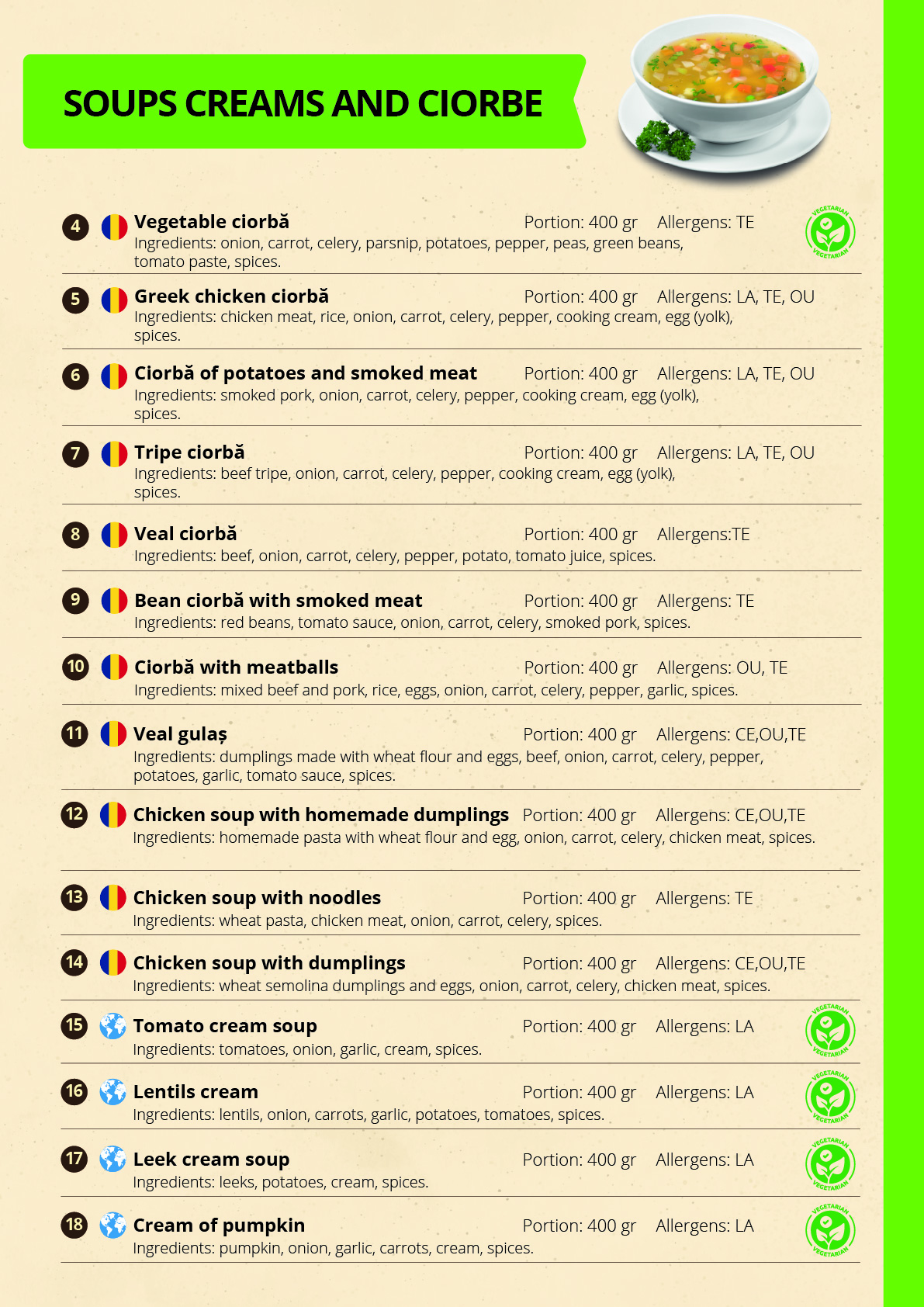 MENU TEAMBUILDING GROUPS & EVENTS